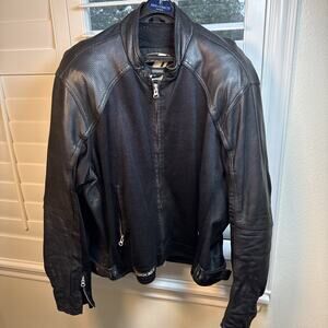 Vintage 2XL Joe Rocket Ballistic Mesh Black Leather Velocity Motorcycle Jacket